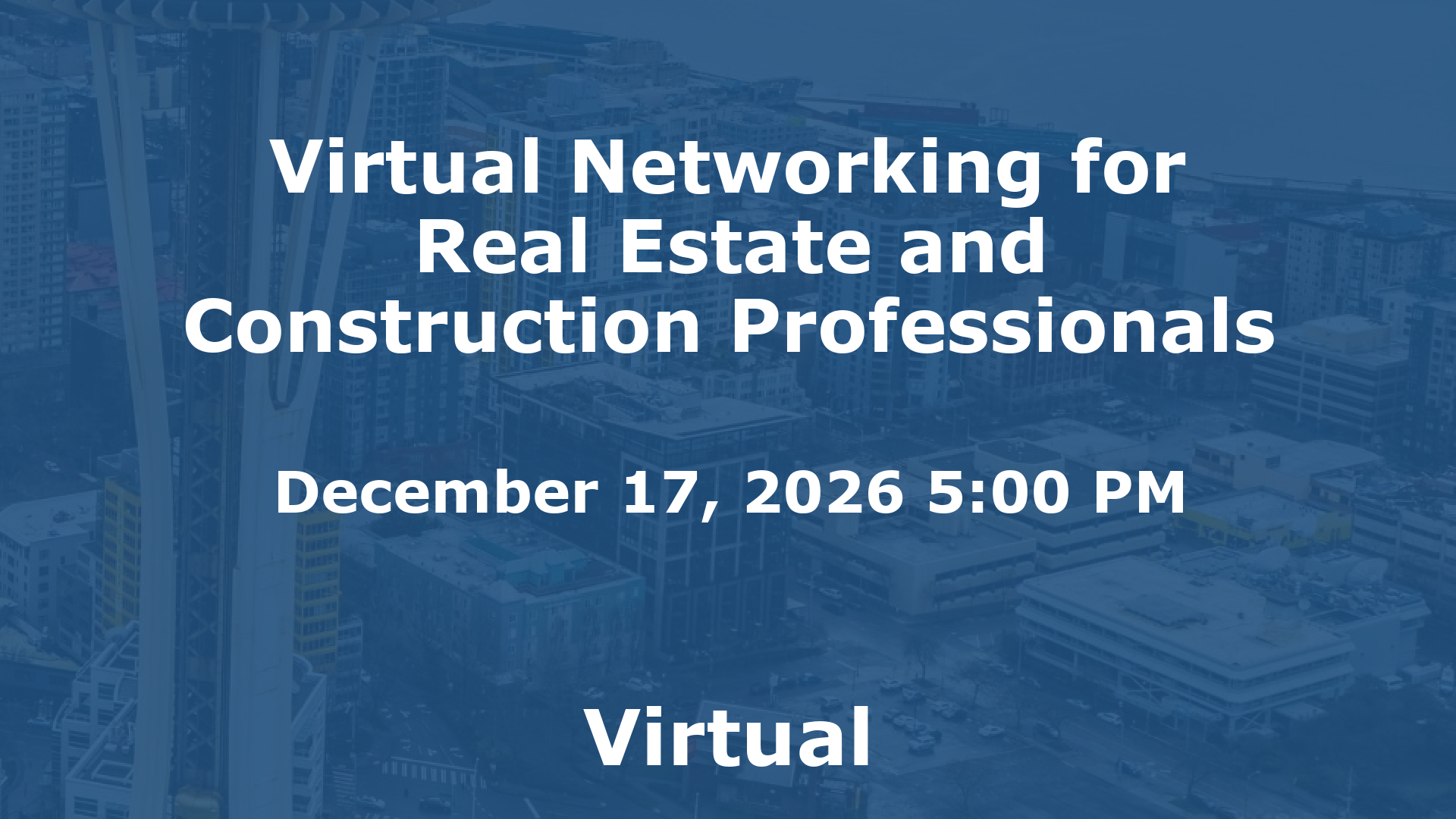 Virtual Networking for Real Estate and Construction Professionals event image